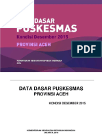 Data Dasar Puskesmas Aceh 2015