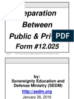 Separation Between Public & Private: Form #12.025
