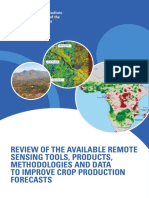 Review of The Available Remote Sensing Tools, Products, Methodologies and Data To Improve Crop Production Forecasts