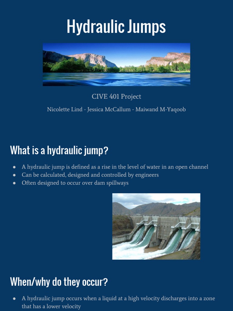 Hydraulic Jumps (Lind, Mohammed, McCallum) PDF Hydraulic