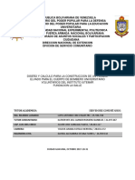 Servicio Comunitario - Diseño y Calculo para Un Tanque de Almacenamiento de Agua para El CBU IUTEMAR - La Salle