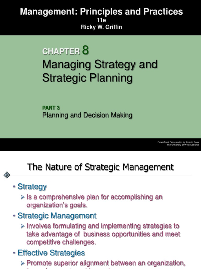 Managing Strategy and Strategic Planning | PDF | Strategic Management ...