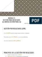 Modulo 2 - Gestión Por Resultados - La Nueva Gestión Publica PDF