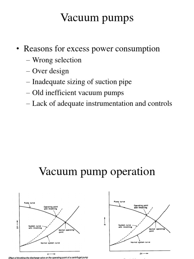 Vacuum Pumps Reasons For Excess Power Consumption PDF