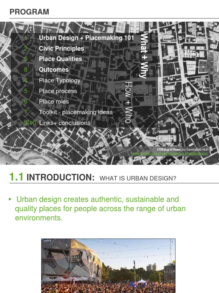 Program: Urban Design + Placemaking 101 Civic Principles Place ...