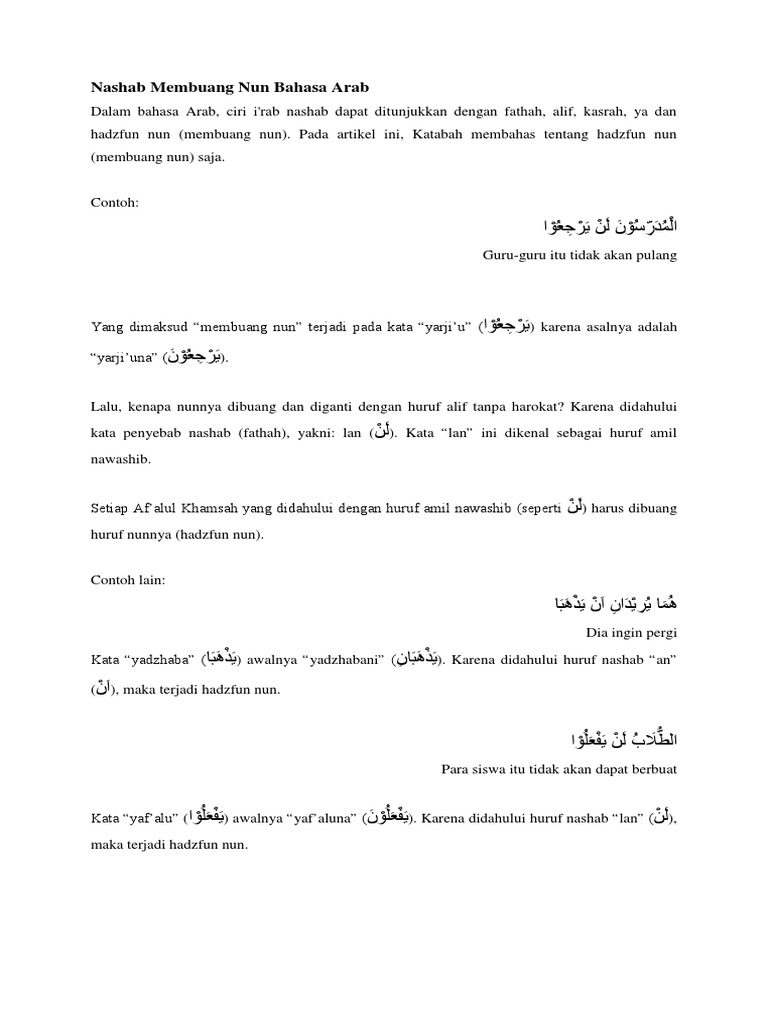 Saqafah Quraniyah Nun Wiqoyah Atau Nun Silah Nun Sambung