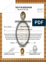 Fund Origin Certificate