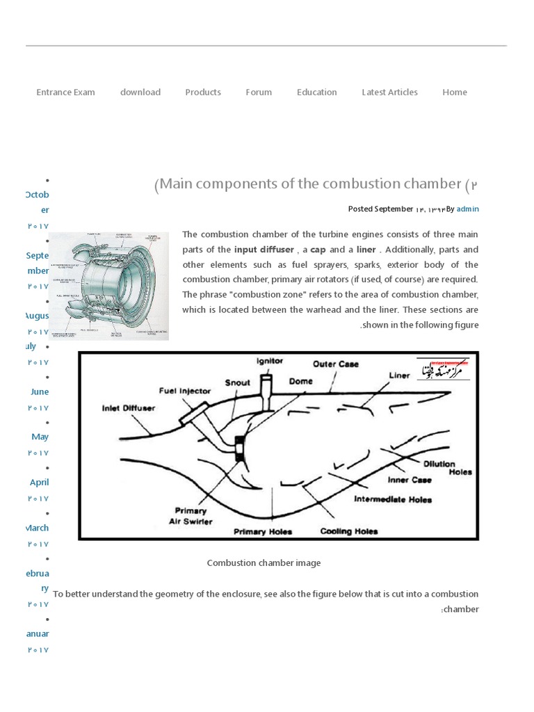 Combustion Chamber Components Overview | PDF | Propulsion | Chemistry