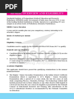 JIPMER - Overview and Eligibility