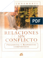 Relaciones Sin Conflicto - Jiddu Krishnamurti