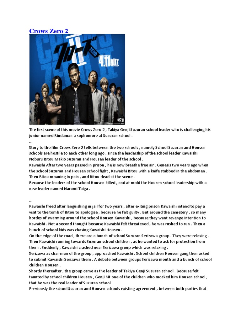 Crows Zero 2 B Inggris Violence