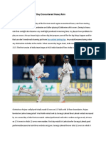 IND Versus SL First Test 2nd Day Encountered Heavy Rain