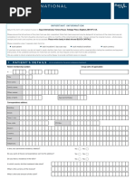 Bupa International Claim Form: 1 Patient'S Details