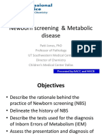 Newborn Screening & Metabolic disease [ Apr 29 2013]