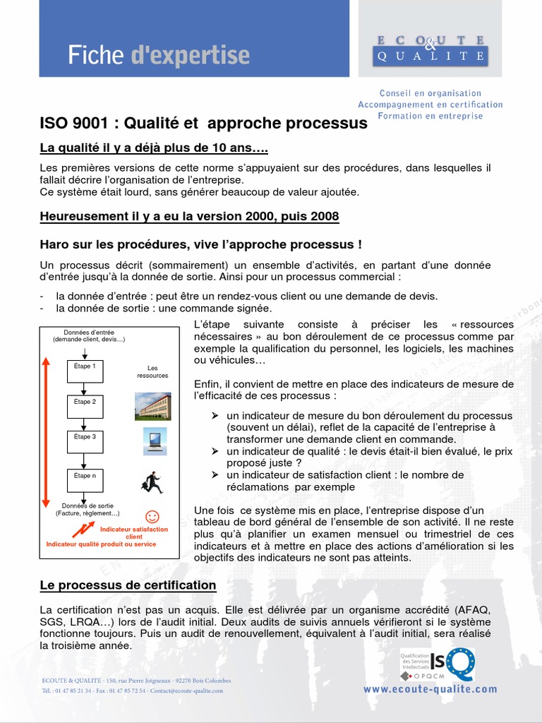 Approche processus en ISO 9001 | PDF | Management de la qualité | Business