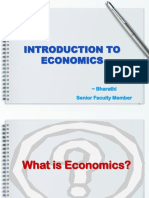 Introduction To Economics: Bharathi Senior Faculty Member