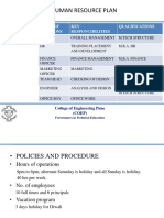 KEY Employees: Human Resource Plan