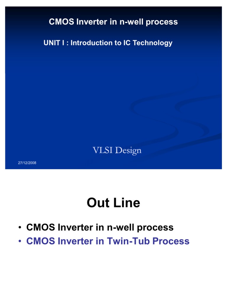 Lecture1 3 CMOS nWELL and TwinTub Process | PDF | Cmos | Mosfet