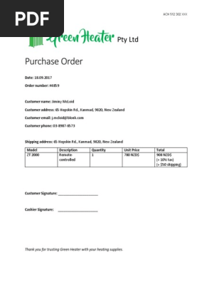 Purchase Order