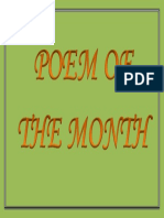 POEM OF the month