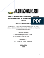 La tenencia ilegal de armas de fuego y su relación con la seguridad ciudadana en San Juan de Lurigancho