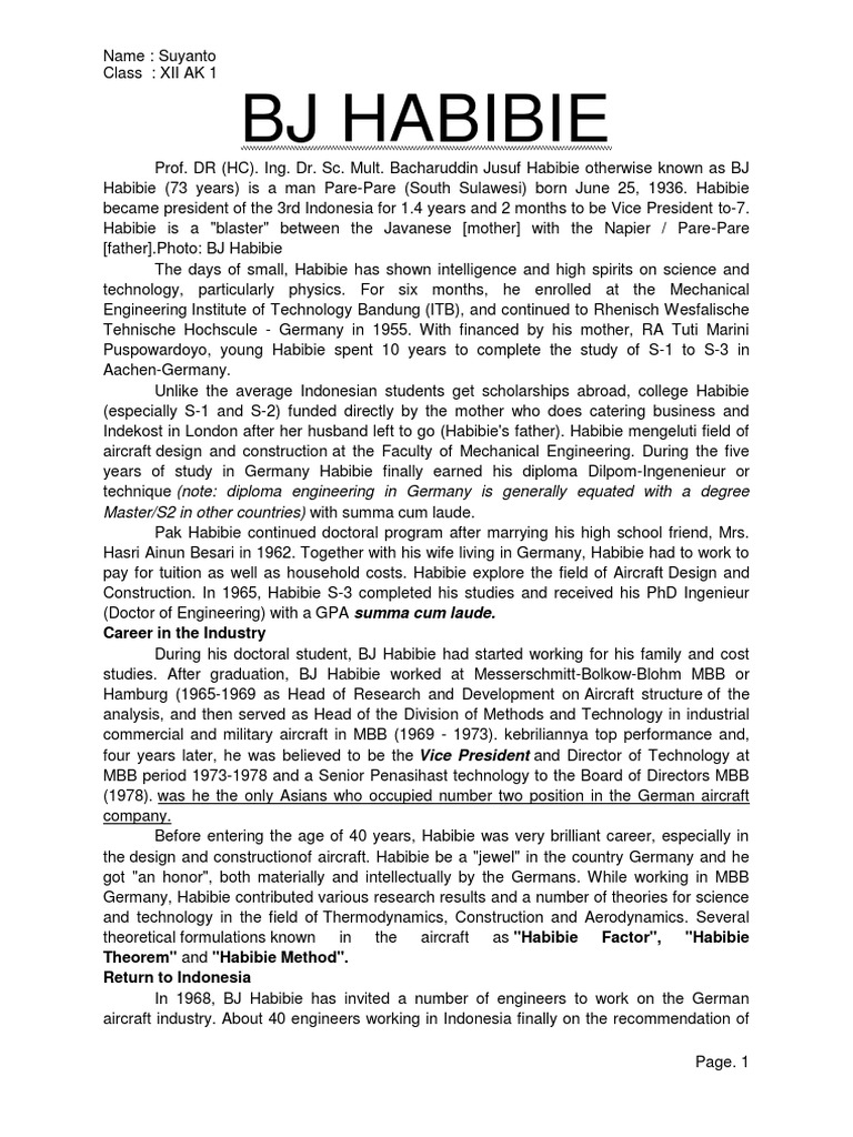 Buku Bj Habibie Pdf