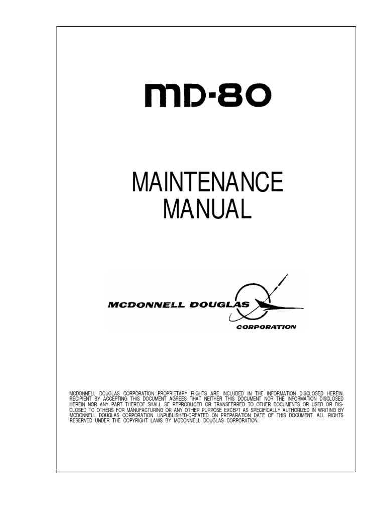 Mcdonnel Douglas MD 80 | PDF | Aviation | Aircraft