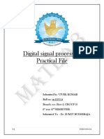 Digital Signal Processing Practical File 