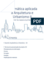 1- Informática Aplicada à Arquitetura e Urbanismo - 1) APRESENTAÇÃO DA DISCIPLINA.pptx