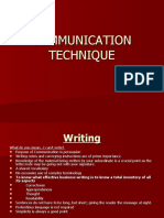 Communication Technique Condensed 6