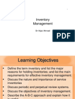 Inventory Management: DR Aijaz Ahmad