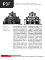 Verso Brunelleschi o Della "Scomparsa" Dei Maestri. Progetti Per La Facciata Di San Lorenzo A Firenze (1900-1905)