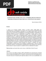 Spitzner, M. Judith Butler e Michel Foucault