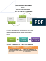 Código tributario libro primero: obligaciones y deudores tributarios