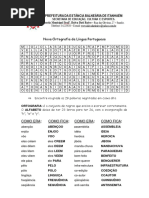 Caca Palavras Nova Ortografia