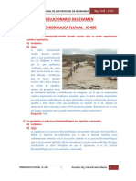 Examen de Hidráulica Fluvial IC UNSCH