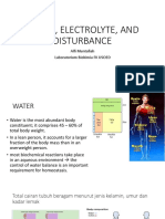 Water and electrolyte balance maintained by osmosis and ion transport