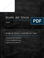 Diseño Del Título