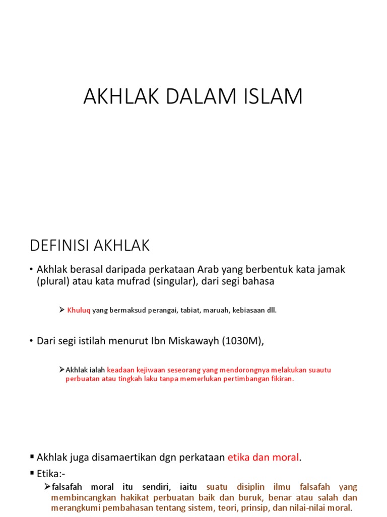 Akhlak Dalam Islam Pdf