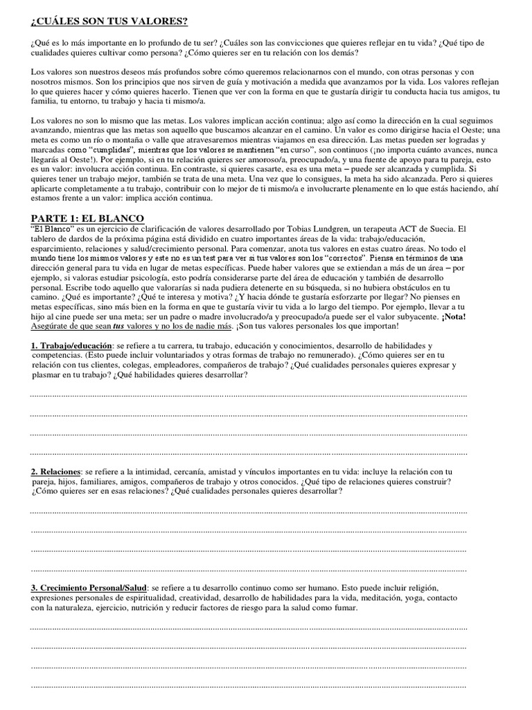 Bulls Eye Exercise en Español | PDF | Desarrollo personal | Creatividad