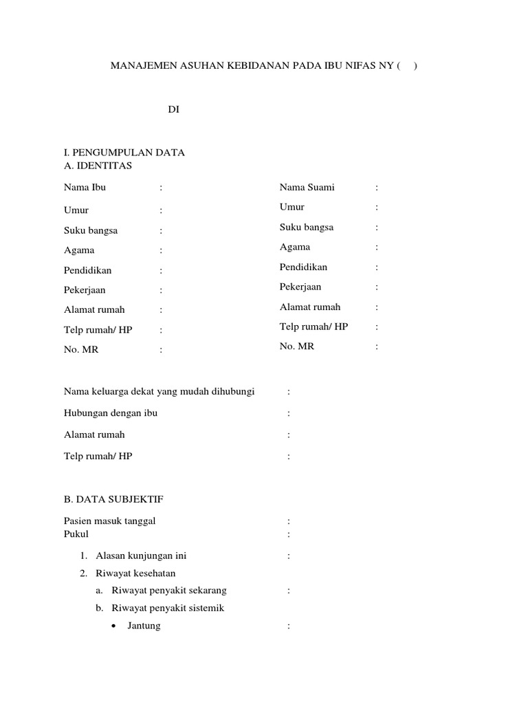 Manajemen PNC Ibu Nifas dalam Kebidanan | PDF | Pengembangan Diri ...