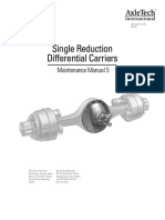 Single Reduction Differential Carriers: Maintenance Manual 5
