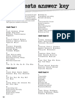 Unit Tests Answer Key PDF