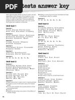 Unit Tests Answer Key PDF