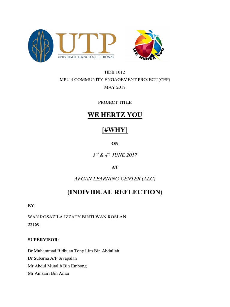 MPU4 Individual Reflection Report | PDF | Communication | Psychological ...