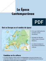 La Época Contemporánea. Introducción