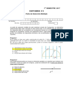 Certamen de Física 120 con 8 preguntas de selección múltiple y 2 problemas de desarrollo sobre circuitos eléctricos y electromagnetismo