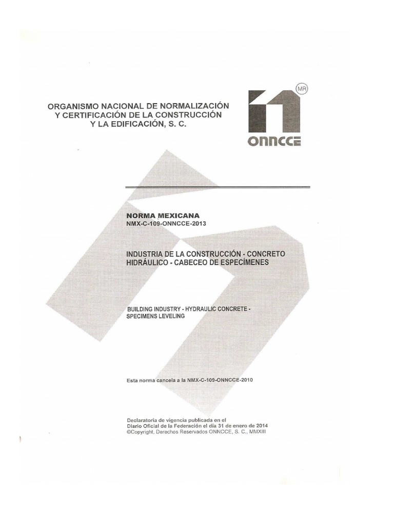 Nmx C 109 Onncce 13