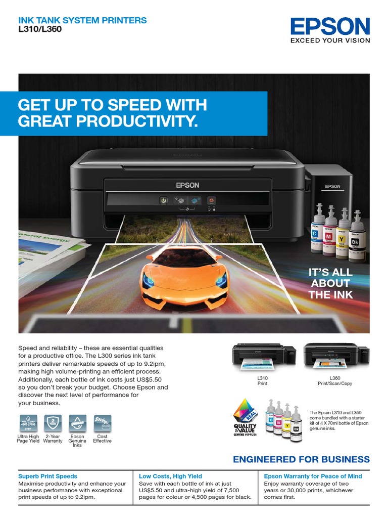 Epson Printer L360 Image Scanner Printer