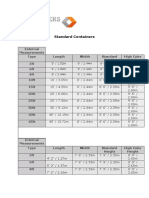 Standard Shipping Container Sizes